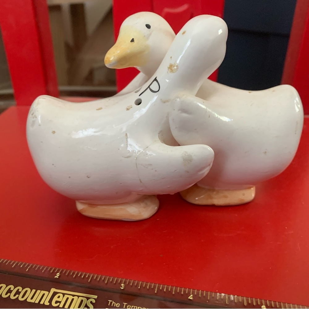 Duck salt and pepper shakers